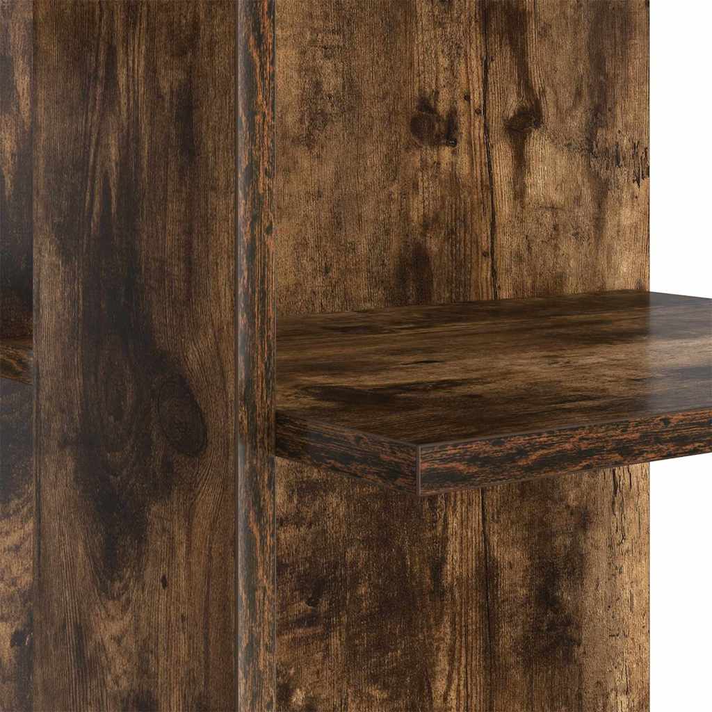 Bureau d'angle avec rangement Chêne fumé 140 x 113.5 x 75 cm - XIOS