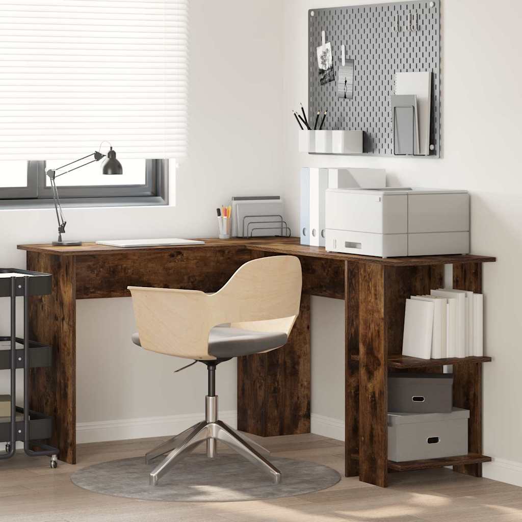 Bureau d'angle Chêne fumé 140 x 113,5 x 75 cm Bois d'ingénierie - XIOS
