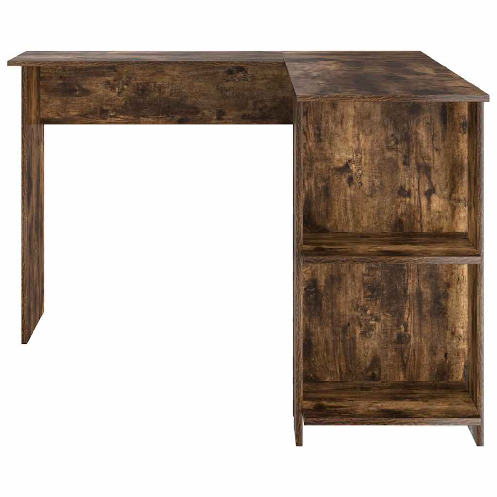 Bureau d'angle avec rangement Chêne fumé 140 x 113.5 x 75 cm - XIOS