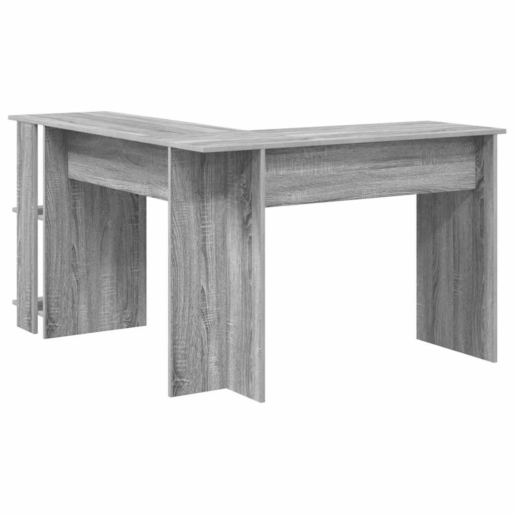 Bureau d'angle avec rangement Gris Sonoma 140 x 113.5 x 75 cm - XIOS