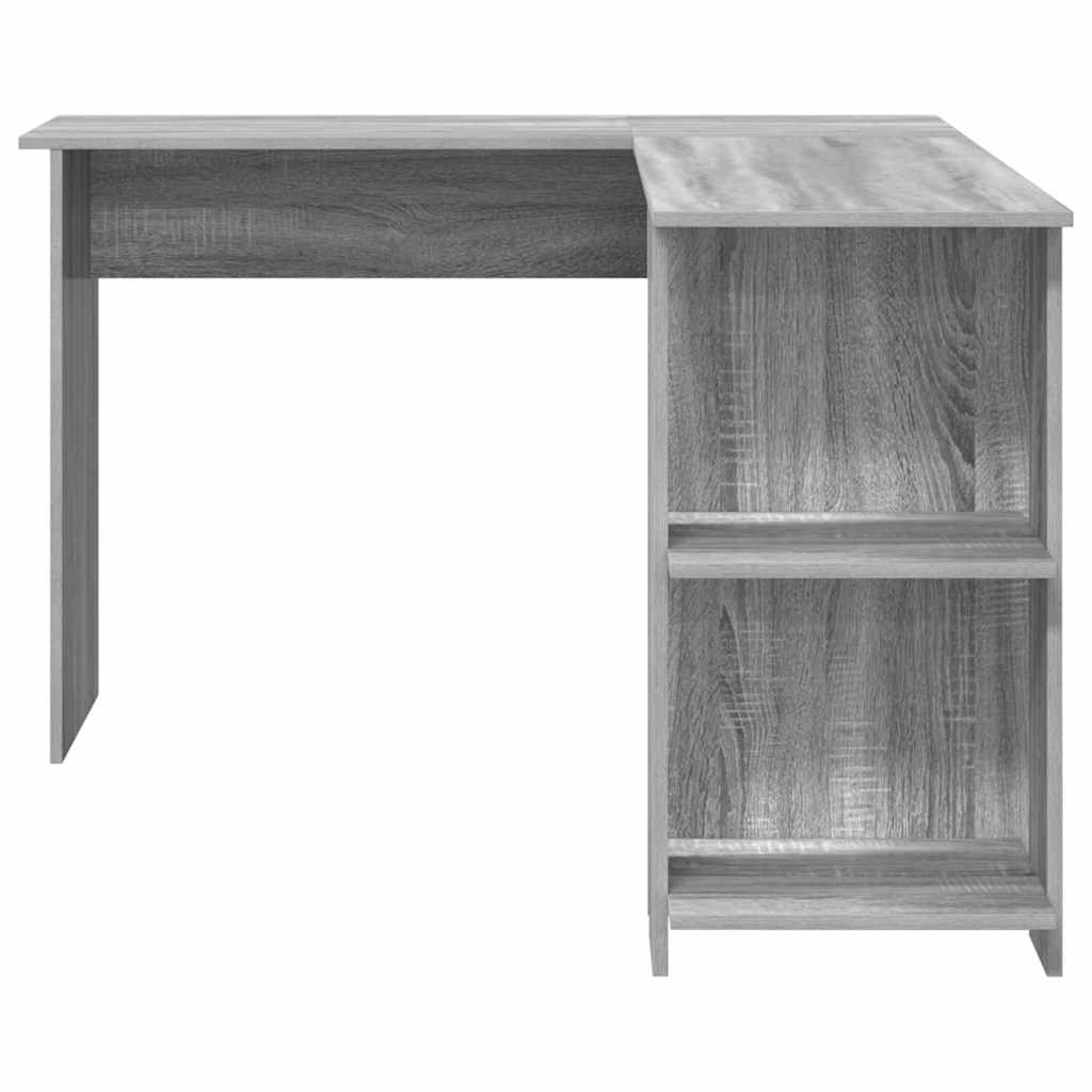Bureau d'angle avec rangement Gris Sonoma 140 x 113.5 x 75 cm - XIOS