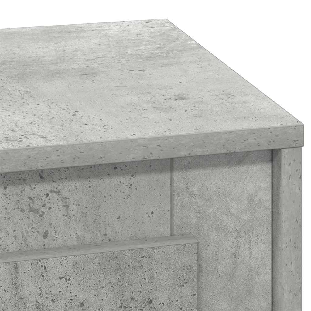 Cabinet de chevet avec 2 pcs Gris béton 44 x 34,5 x 45 cm - XIOS