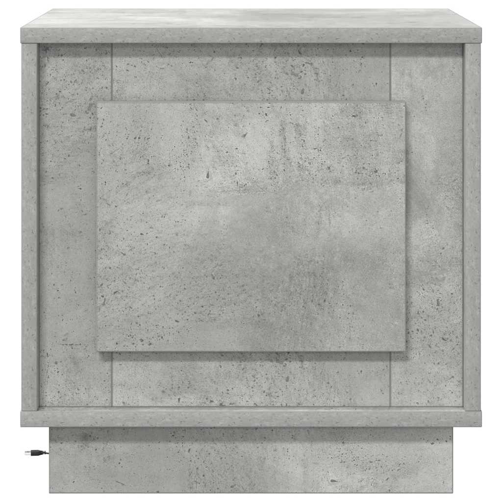 Cabinet de chevet avec 2 pcs Gris béton 44 x 34,5 x 45 cm - XIOS
