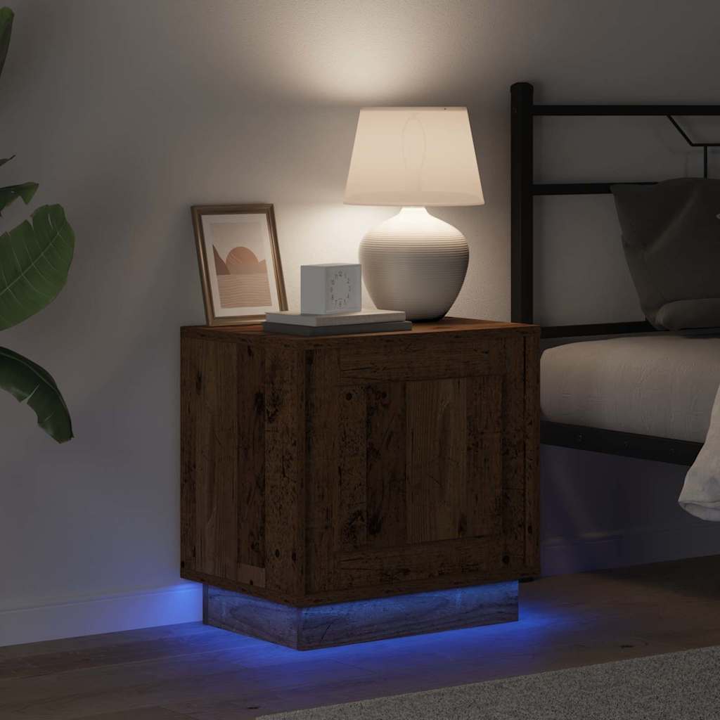 Cabinet de chevet avec 2 pcs Bois ancien 44 x 34,5 x 45 cm - XIOS