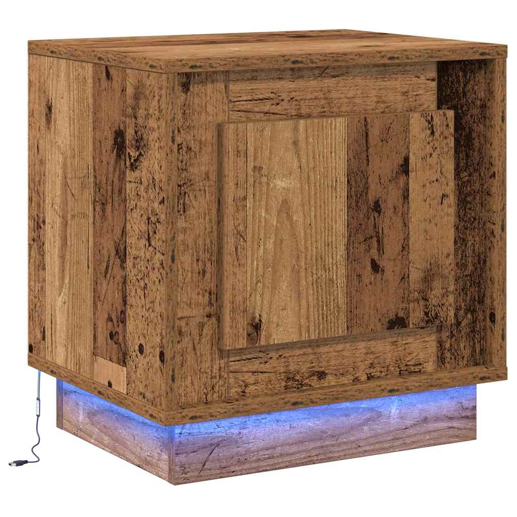 Cabinet de chevet 2 pcs Bois ancien 44 x 34,5 x 45 cm - XIOS