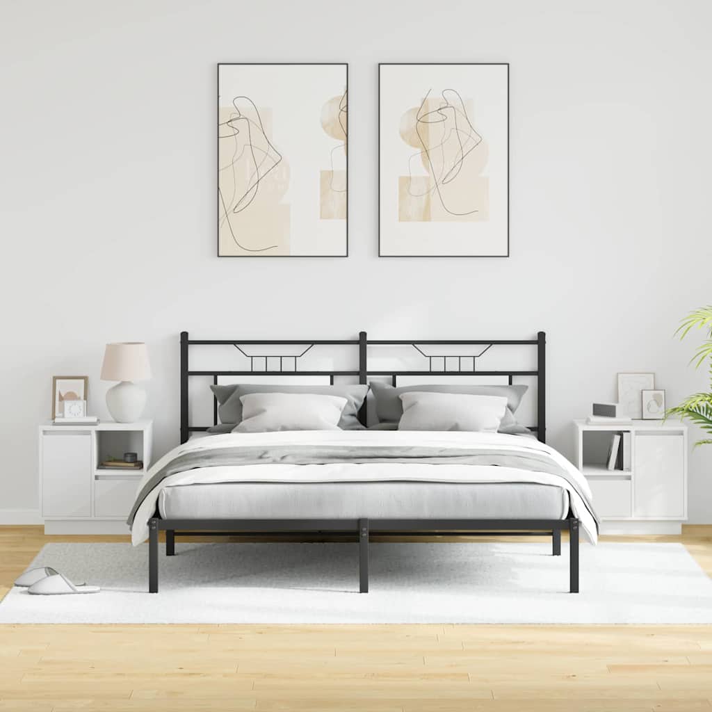 Cabinet de chevet avec tiroir 2 pcs Blanc 50 x 34,5 x 50 cm. - XIOS