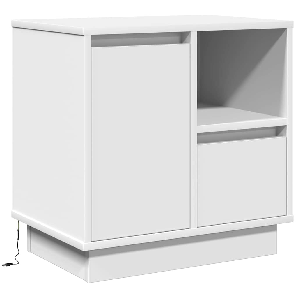 Cabinet de chevet avec tiroir 2 pcs Blanc 50 x 34.5 x 50 cm. - XIOS