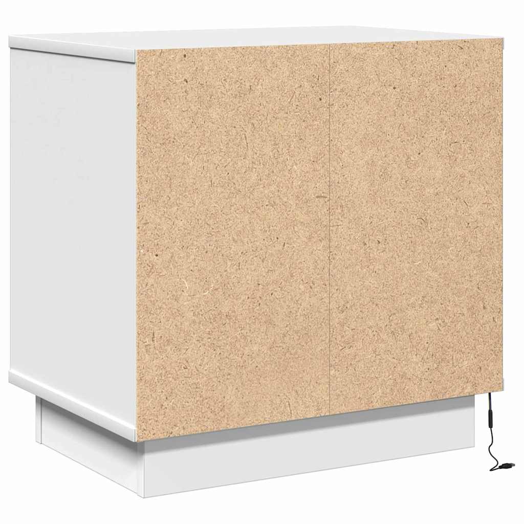 Cabinet de chevet avec tiroir 2 pcs Blanc 50 x 34.5 x 50 cm. - XIOS
