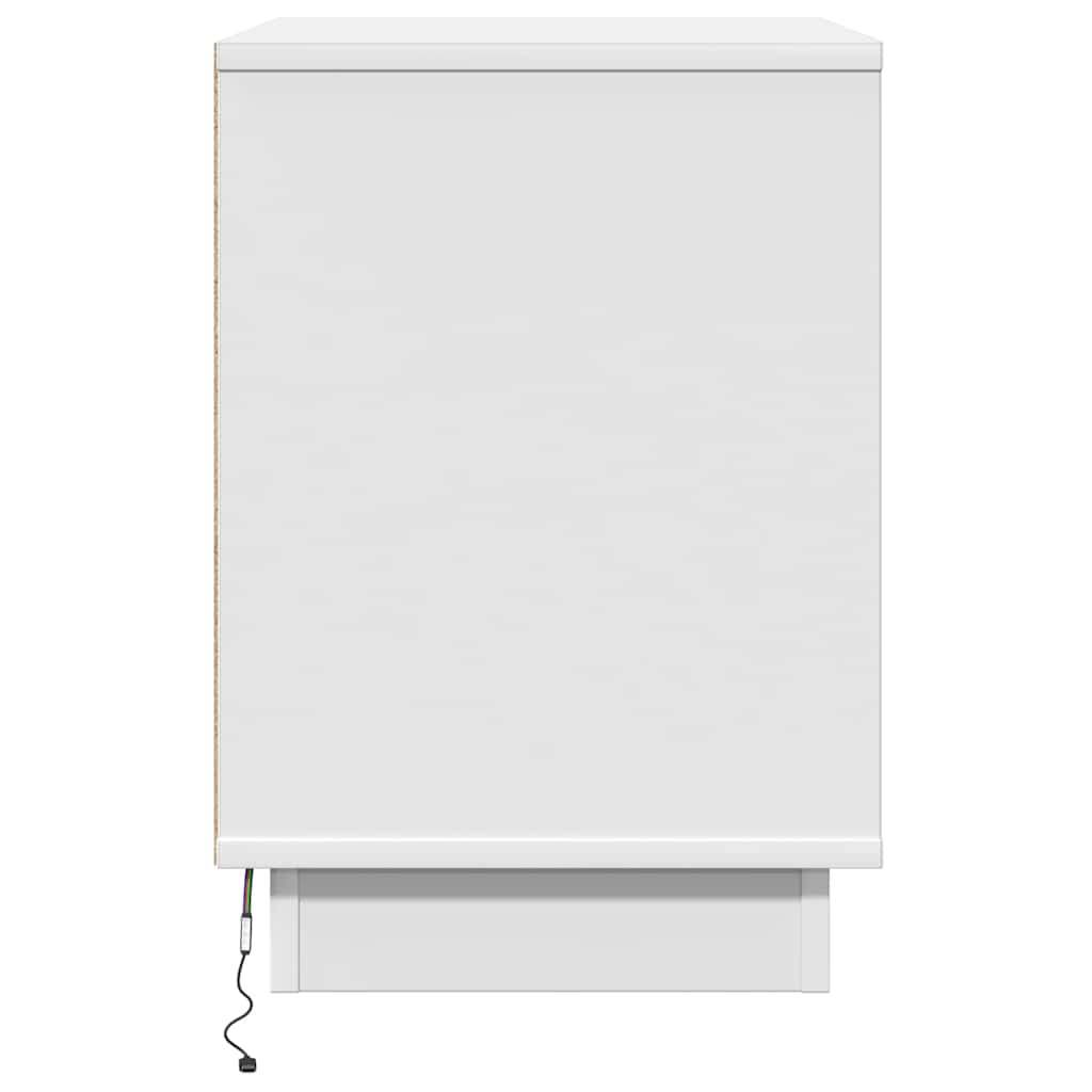 Cabinet de chevet avec tiroir 2 pcs Blanc 50 x 34,5 x 50 cm. - XIOS