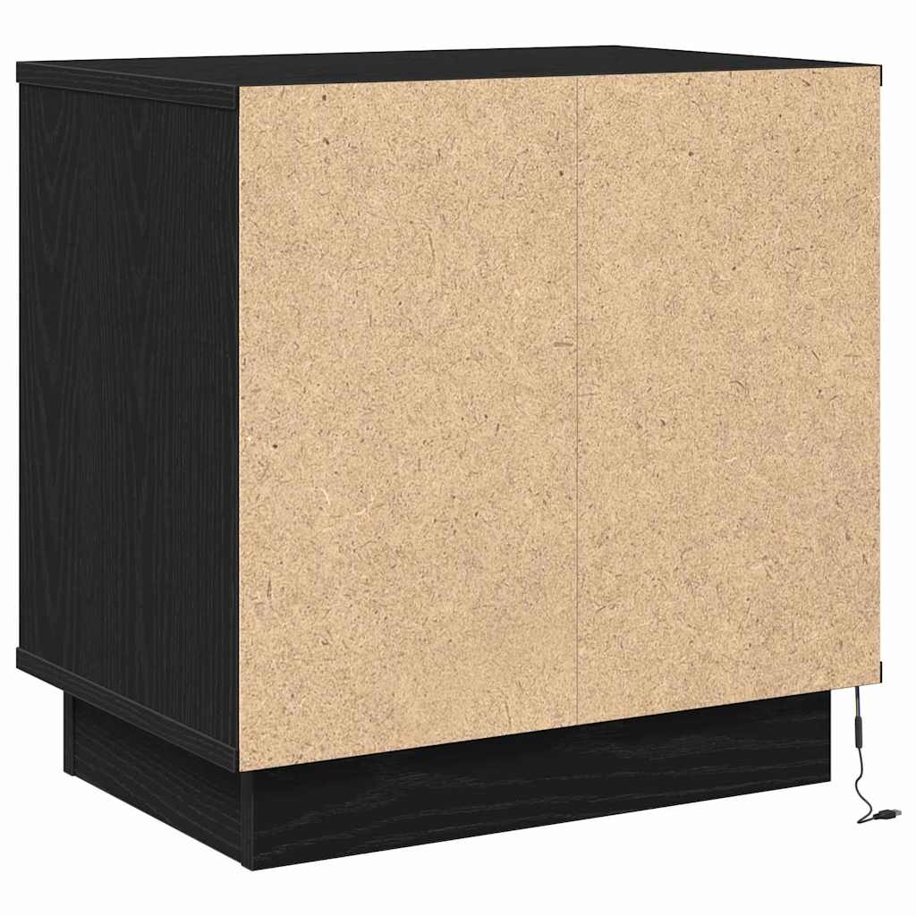 Cabinet de chevet avec tiroir 2 pcs Noir 50 x 34.5 x 50 cm. - XIOS