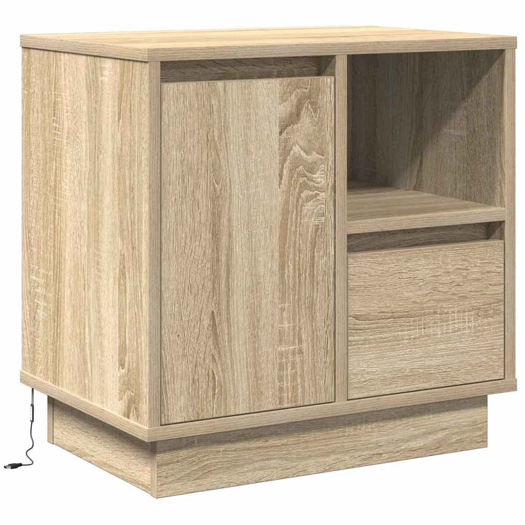 Cabinet de chevet avec tiroir Chêne sonoma 50 x 34.5 x 50 cm. - XIOS