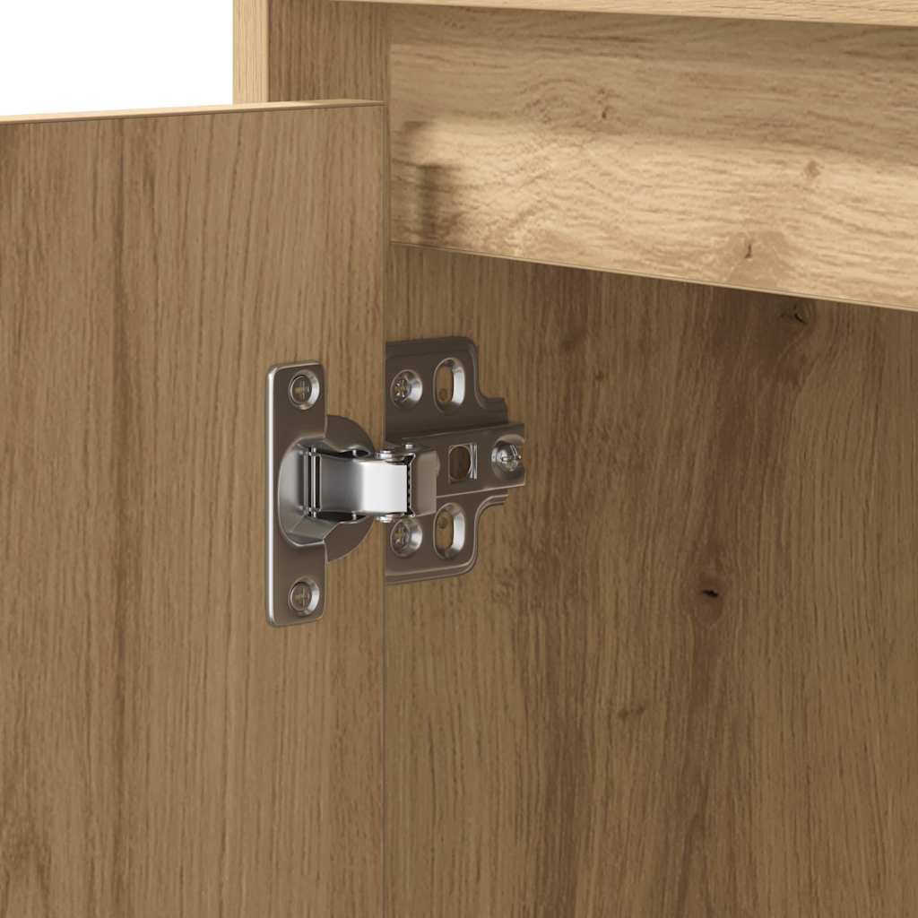 Cabinet de chevet 2 pc Chêne artisanal 50 x 34,5 x 50 cm. - XIOS