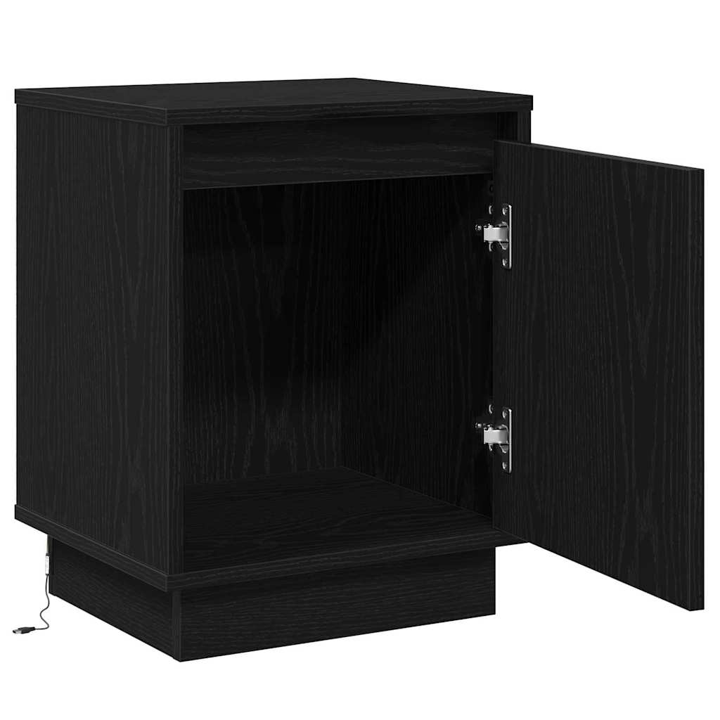 Cabinet de chevet 2 pcs Chêne noir 39 x 34,5 x 50 cm - XIOS