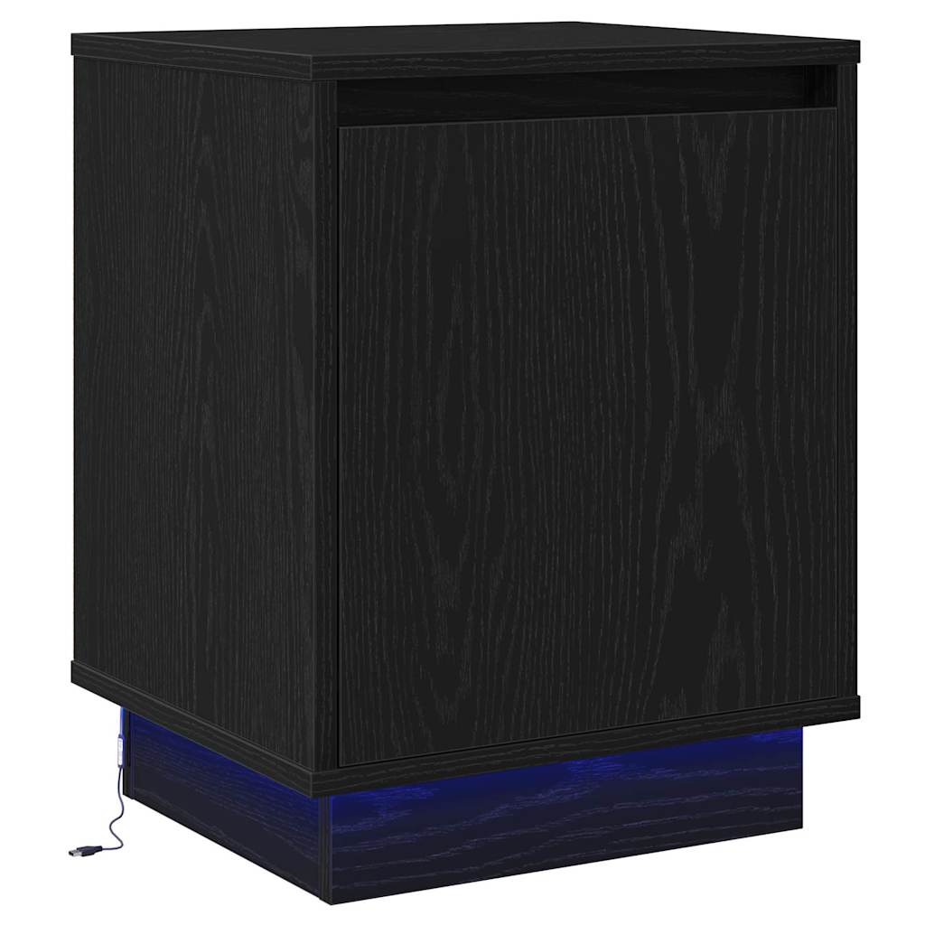 Cabinet de chevet 2 pcs Chêne noir 39 x 34,5 x 50 cm - XIOS