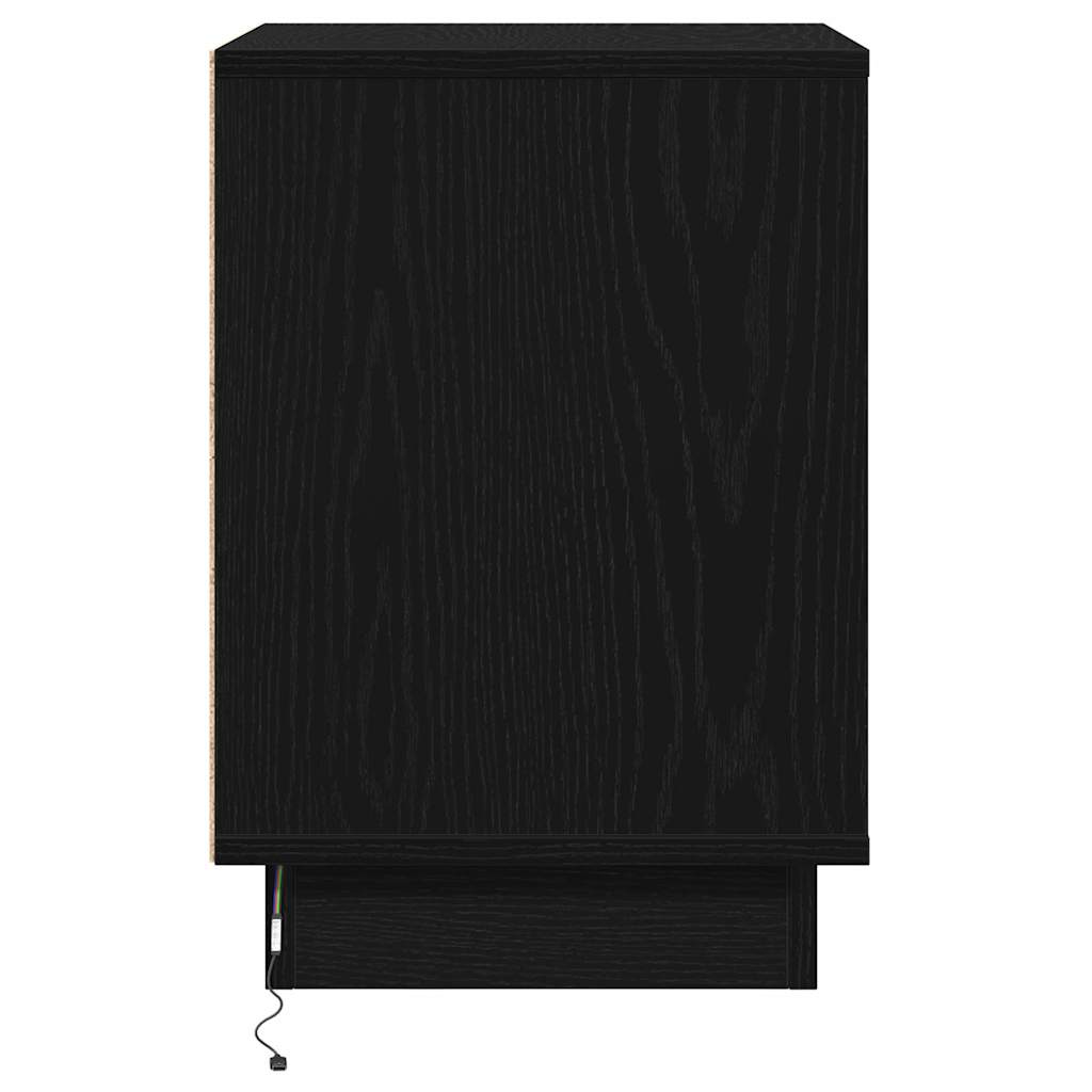 Cabinet de chevet 2 pcs Chêne noir 39 x 34,5 x 50 cm - XIOS