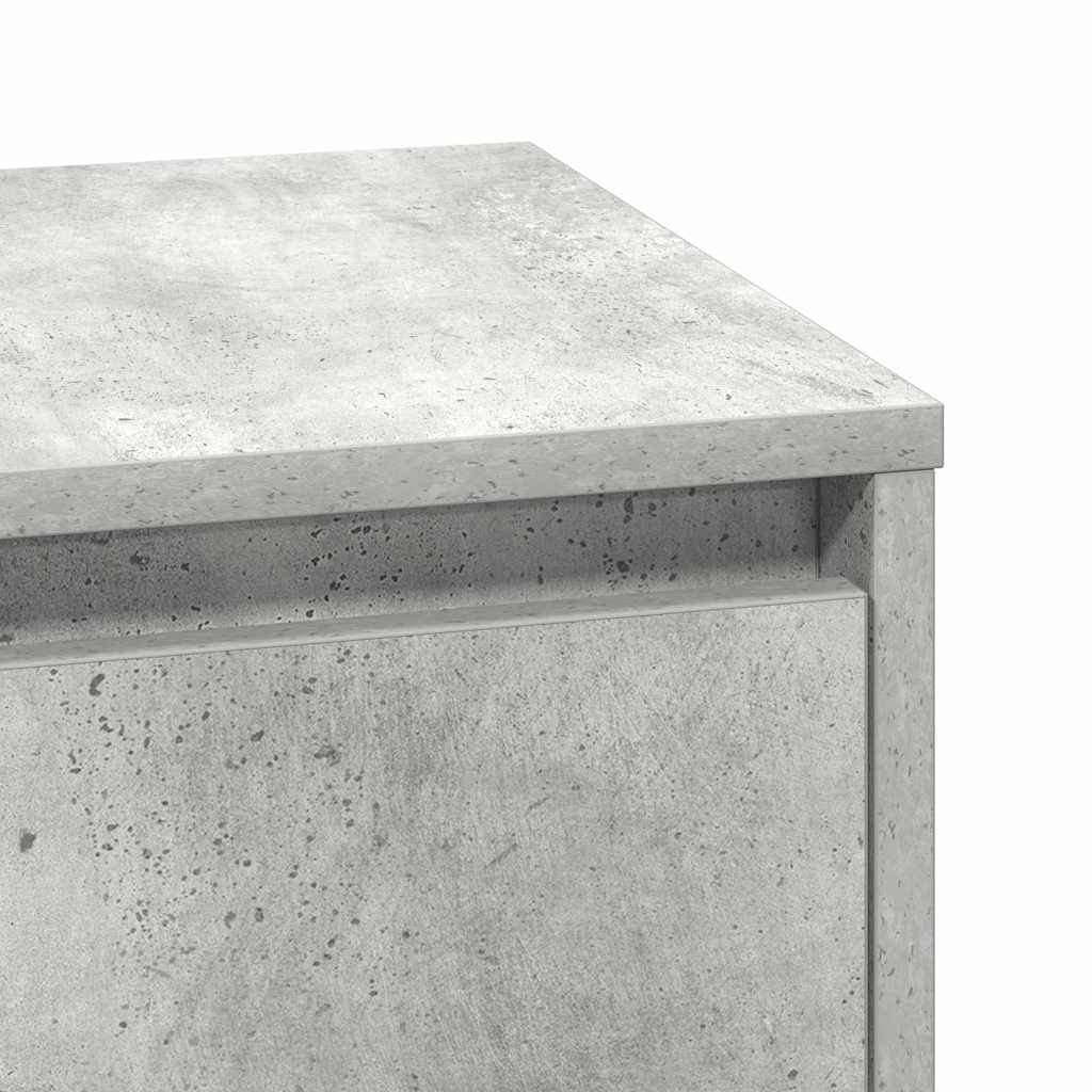 Cabinet de chevet 2 pcs Gris béton 39 x 34,5 x 50 cm - XIOS