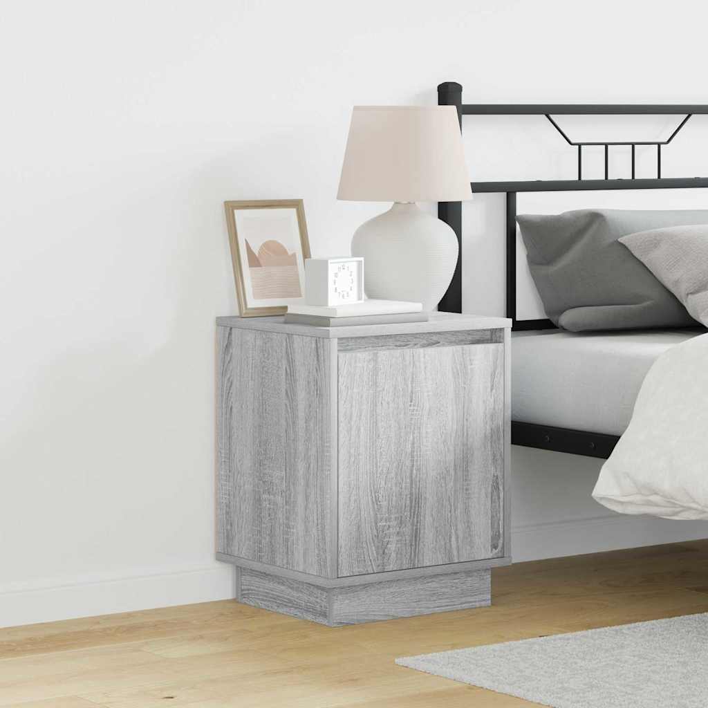 Cabinet de chevet 2 pcs Gris 39 x 34,5 x 50 cm - XIOS
