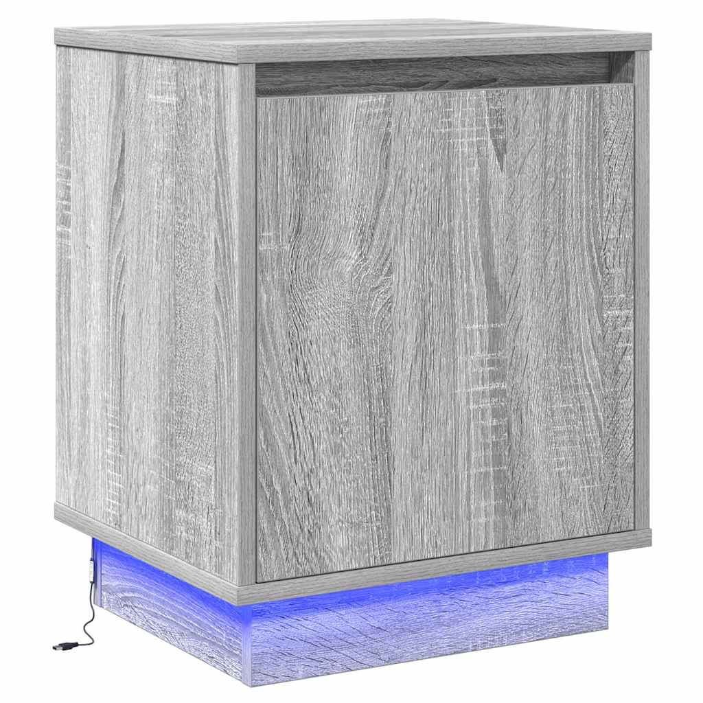 Cabinet de chevet 2 pcs Gris 39 x 34,5 x 50 cm - XIOS