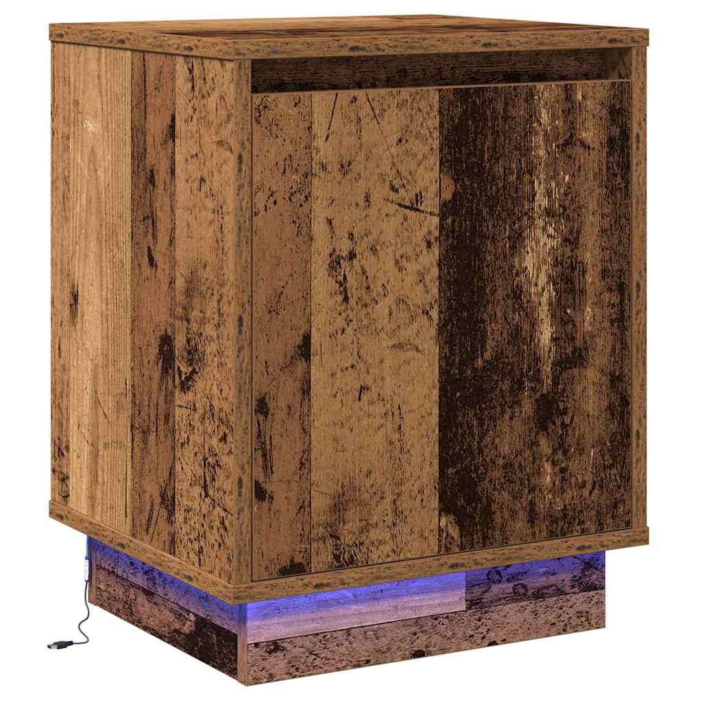 Cabinet de chevet 2 pcs Bois ancien 39 x 34,5 x 50 cm - XIOS