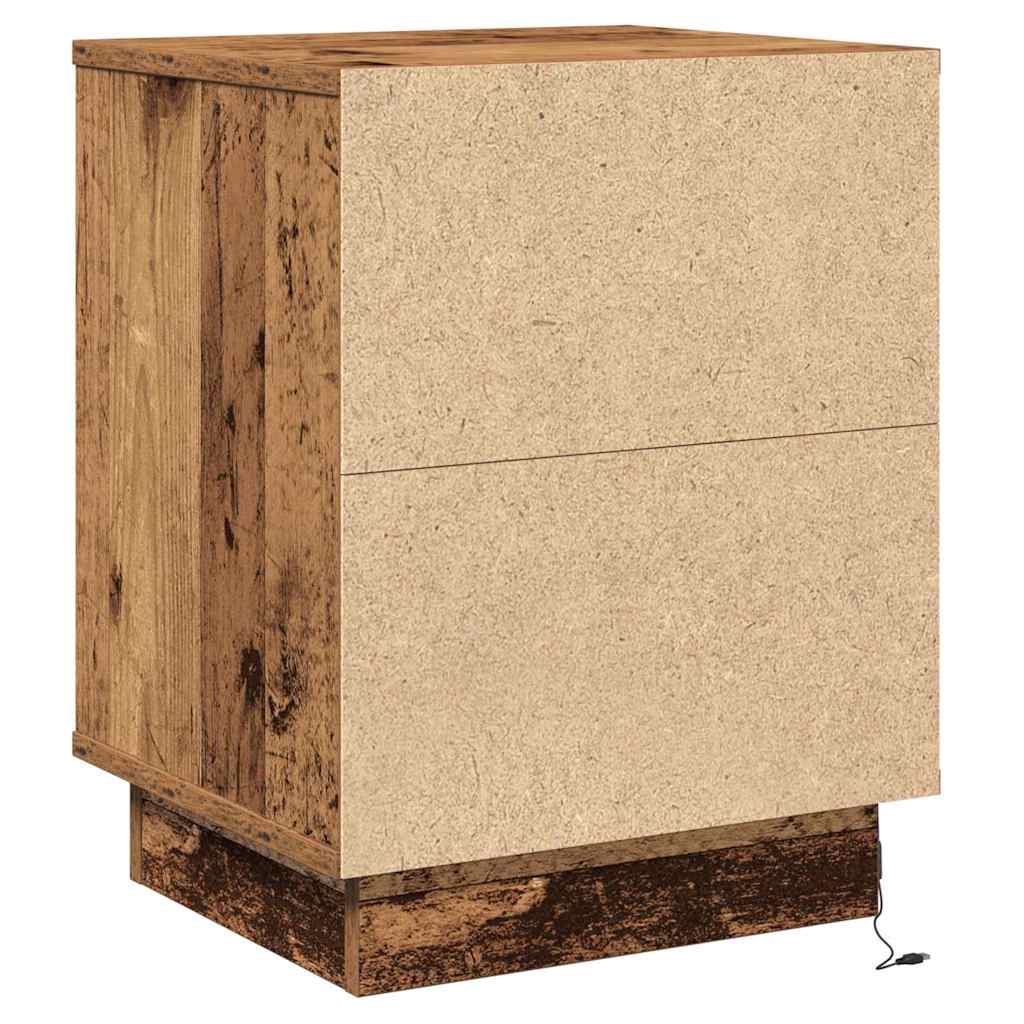 Cabinet de chevet 2 pcs Bois ancien 39 x 34,5 x 50 cm - XIOS