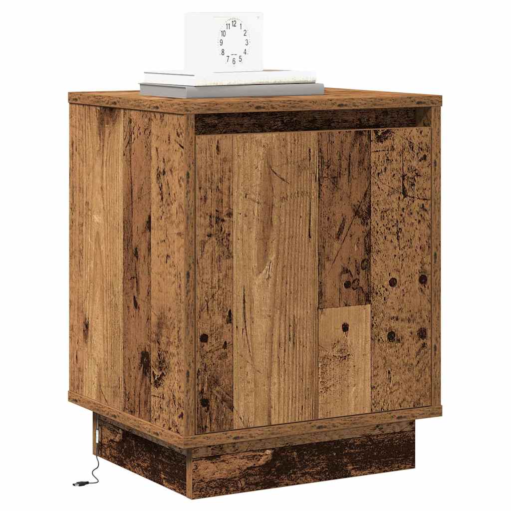 Cabinet de chevet 2 pcs Bois ancien 39 x 34,5 x 50 cm - XIOS