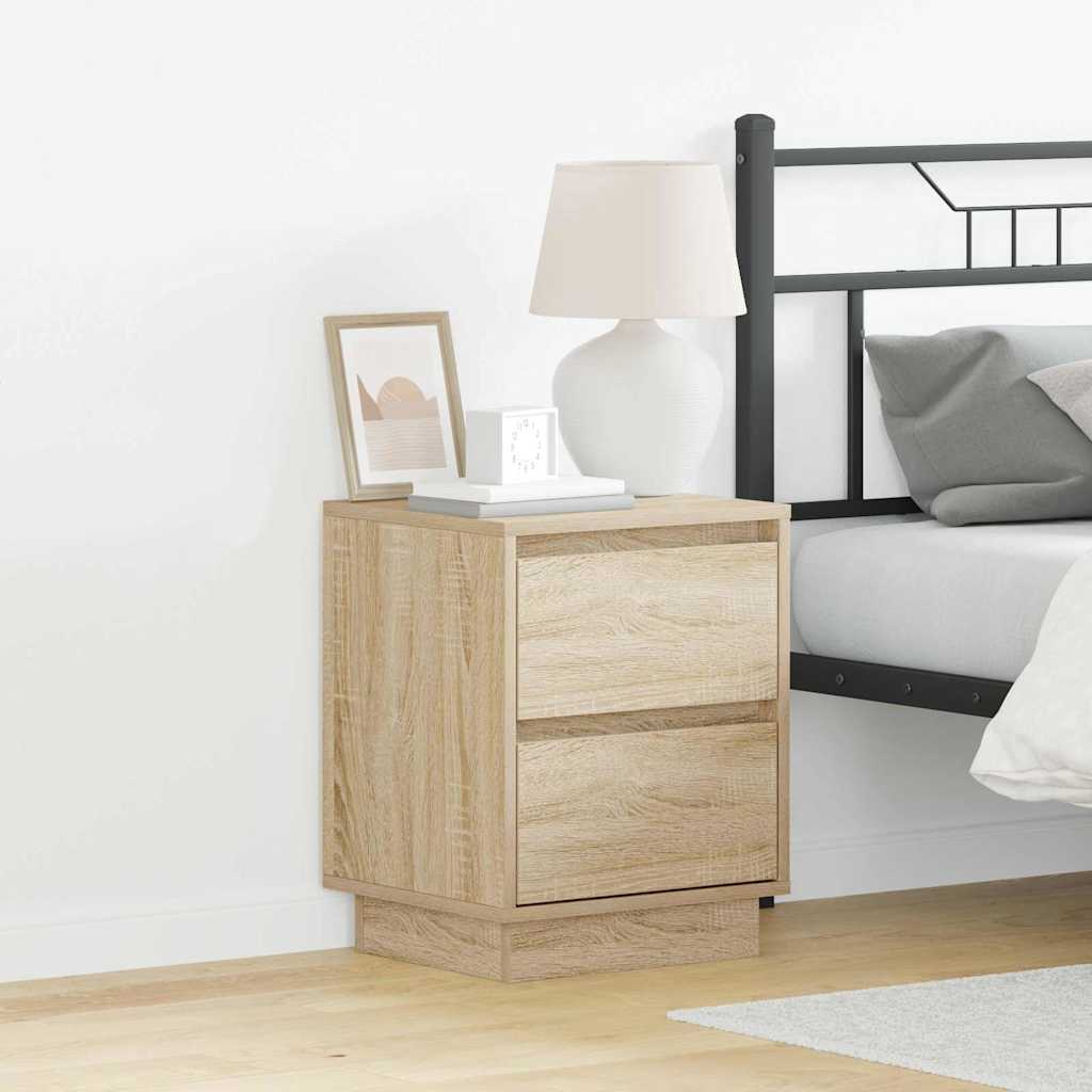 Cabinet de chevet 2 pcs Chêne Sonoma 39 x 34,5 x 50 cm - XIOS
