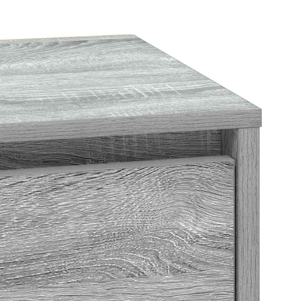 Cabinet de chevet avec tiroir 2 pcs Gris 39 x 34,5 x 50 cm - XIOS