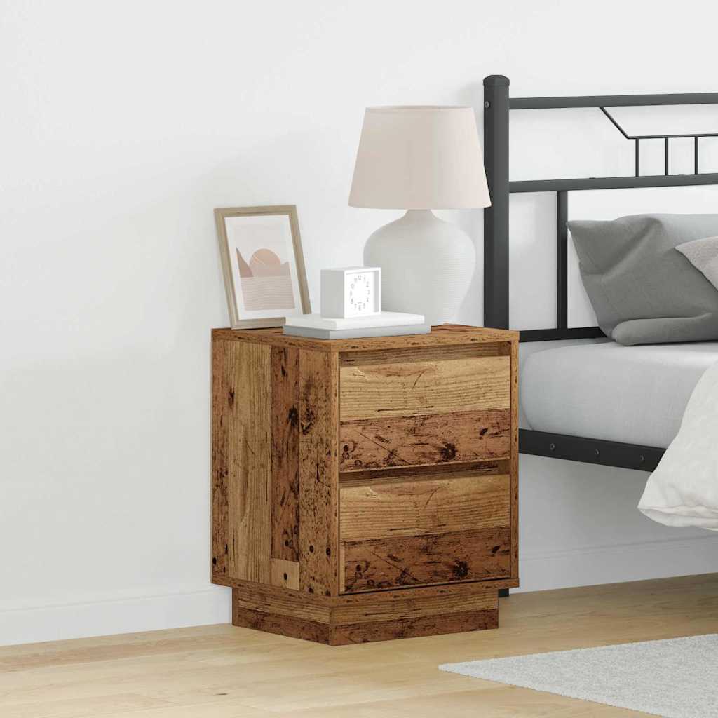 Cabinet de chevet 2 pcs Bois ancien 39 x 34,5 x 50 cm - XIOS