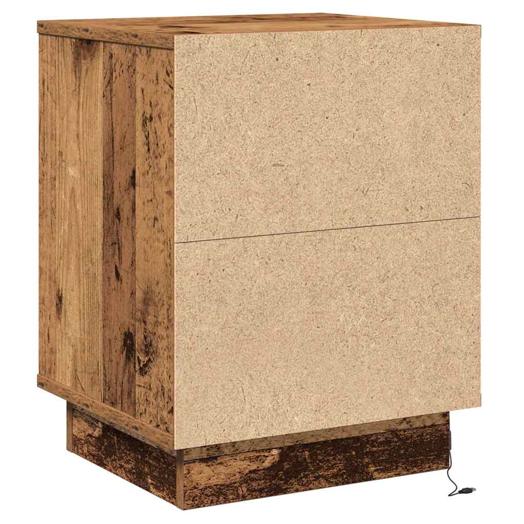 Cabinet de chevet 2 pcs Bois ancien 39 x 34,5 x 50 cm - XIOS