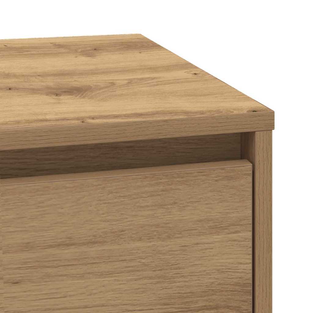 Cabinet de chevet 2 pc Chêne artisanal 39 x 34,5 x 50 cm - XIOS
