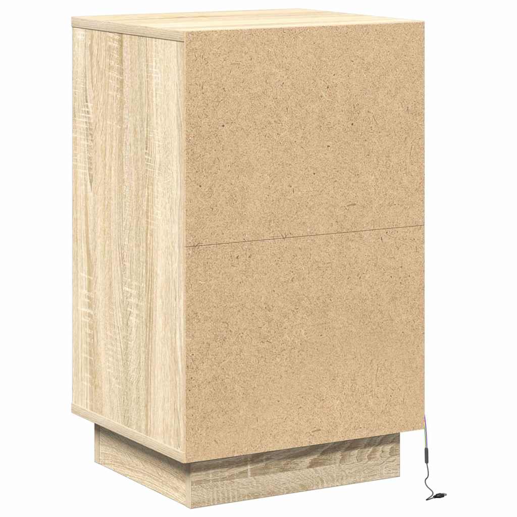 Cabinet de chevet Chêne Sonoma 39 x 34,5 x 65 cm - XIOS
