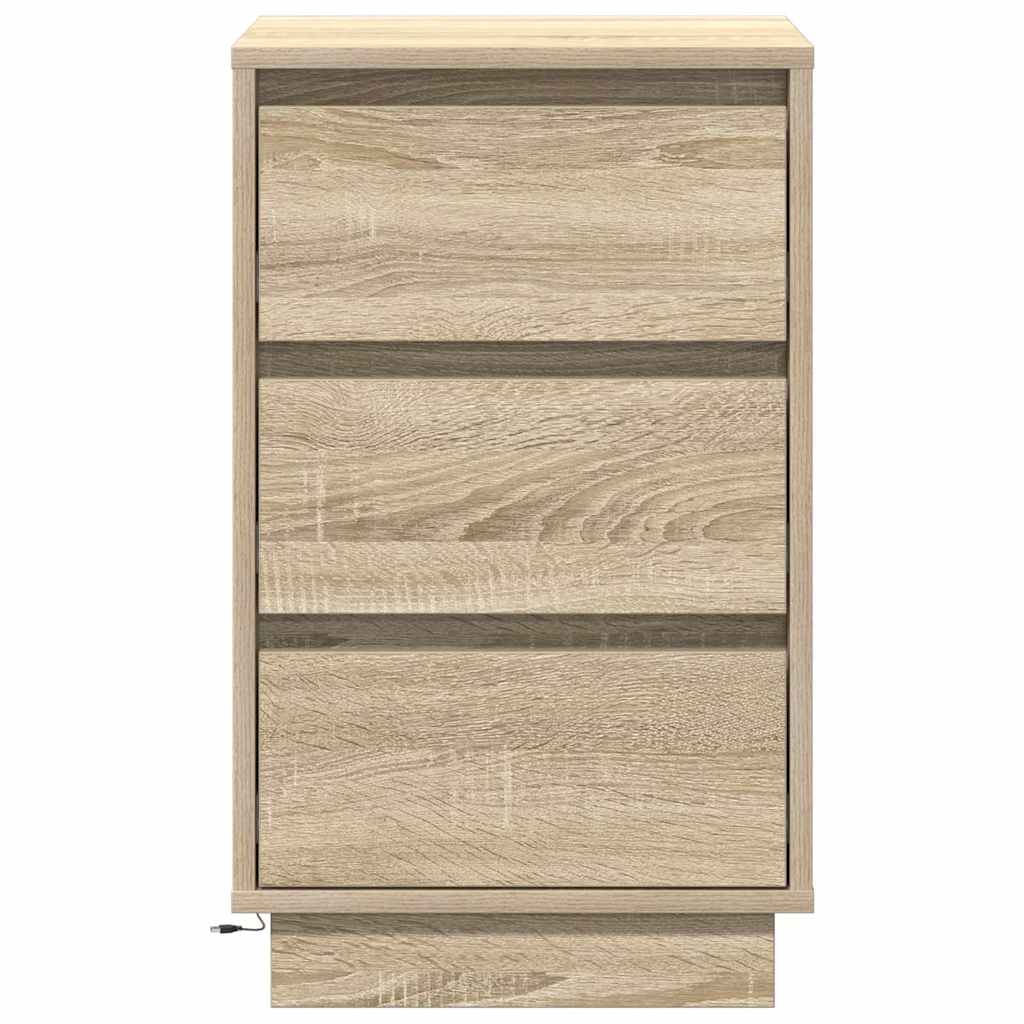 Cabinet de chevet Chêne Sonoma 39 x 34,5 x 65 cm - XIOS