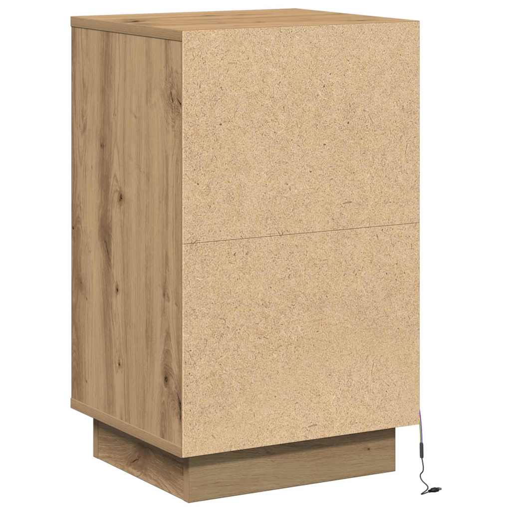 Cabinet de chevet Chêne artisanal 39 x 34,5 x 65 cm - XIOS