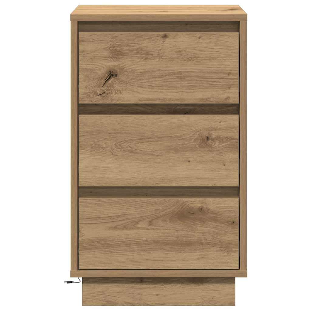 Cabinet de chevet Chêne artisanal 39 x 34,5 x 65 cm - XIOS