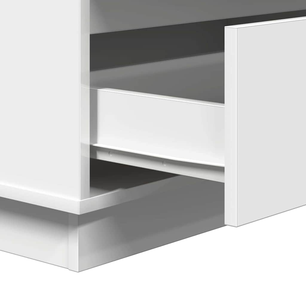 Cabinet de chevet Blanc 71 x 34,5 x 75 cm Bois d'ingénierie - XIOS