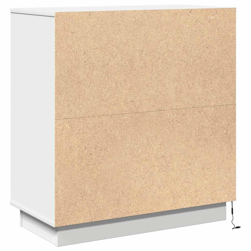 Cabinet de chevet Blanc 71 x 34,5 x 75 cm Bois d'ingénierie - XIOS