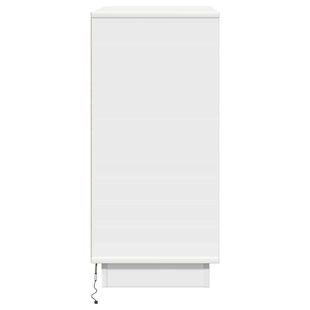 Cabinet de chevet Blanc 71 x 34,5 x 75 cm Bois d'ingénierie - XIOS