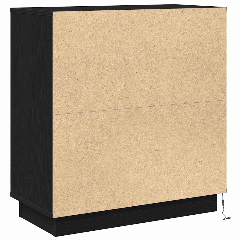 Cabinet de chevet avec tiroir Chêne noir 71 x 34,5 x 75 cm - XIOS