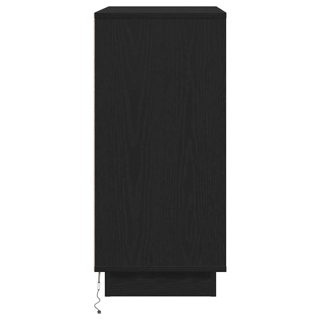 Cabinet de chevet avec tiroir Chêne noir 71 x 34,5 x 75 cm - XIOS