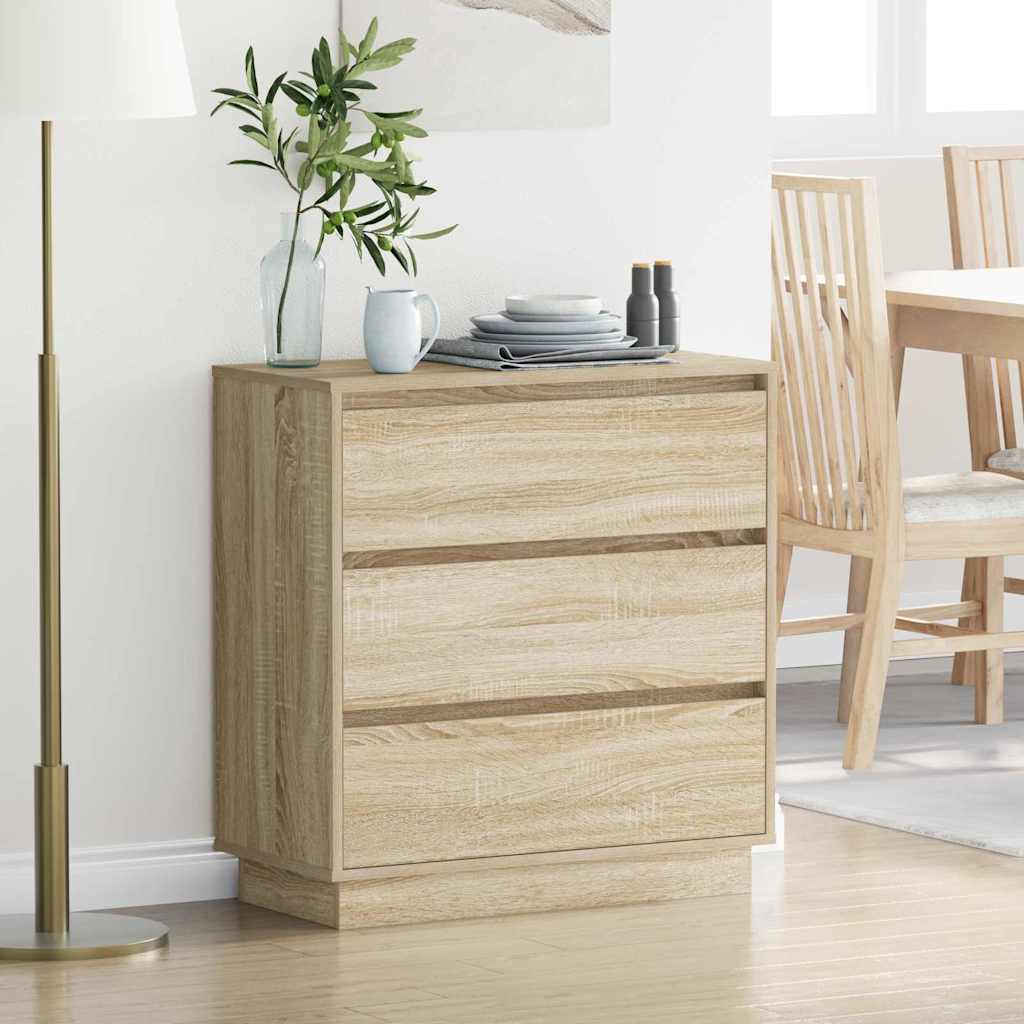 Cabinet de chevet avec tiroir Chêne Sonoma 71 x 34,5 x 75 cm - XIOS