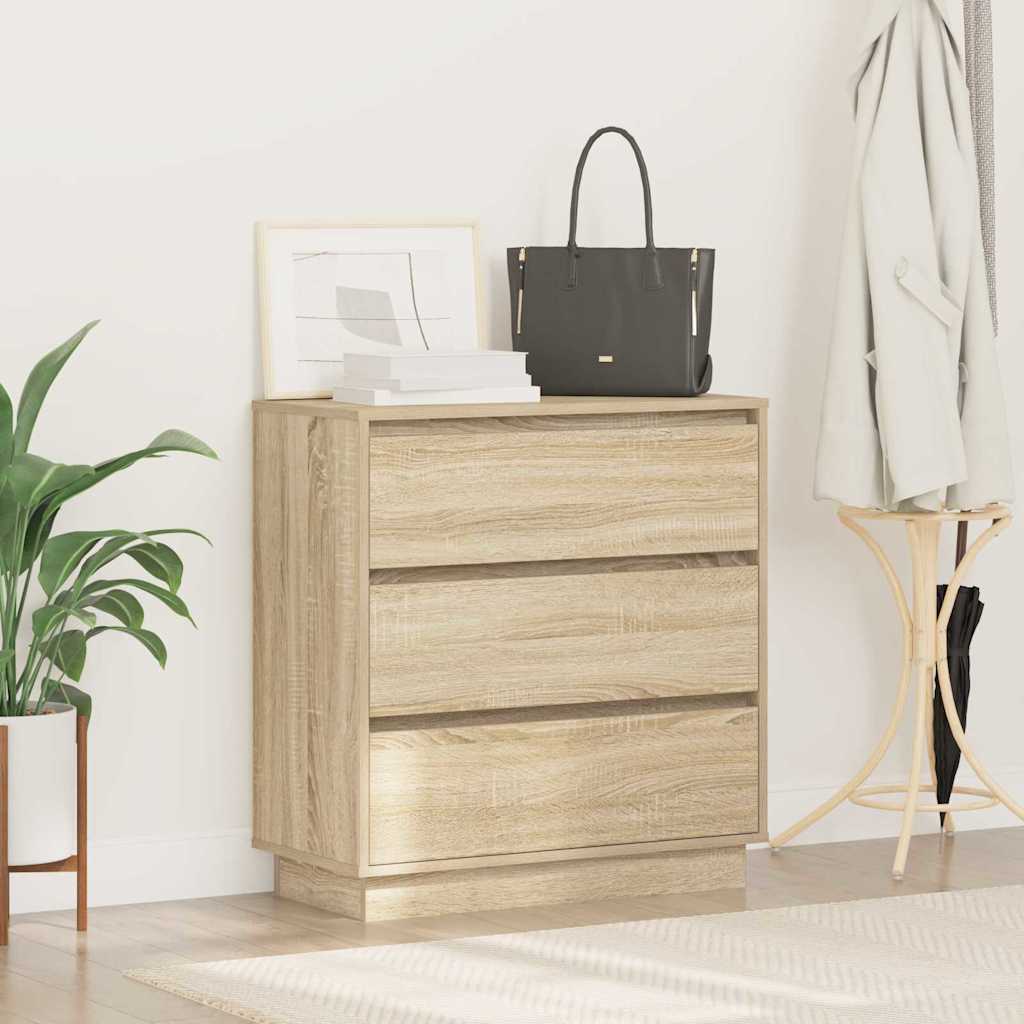 Cabinet de chevet avec tiroir Chêne Sonoma 71 x 34,5 x 75 cm - XIOS