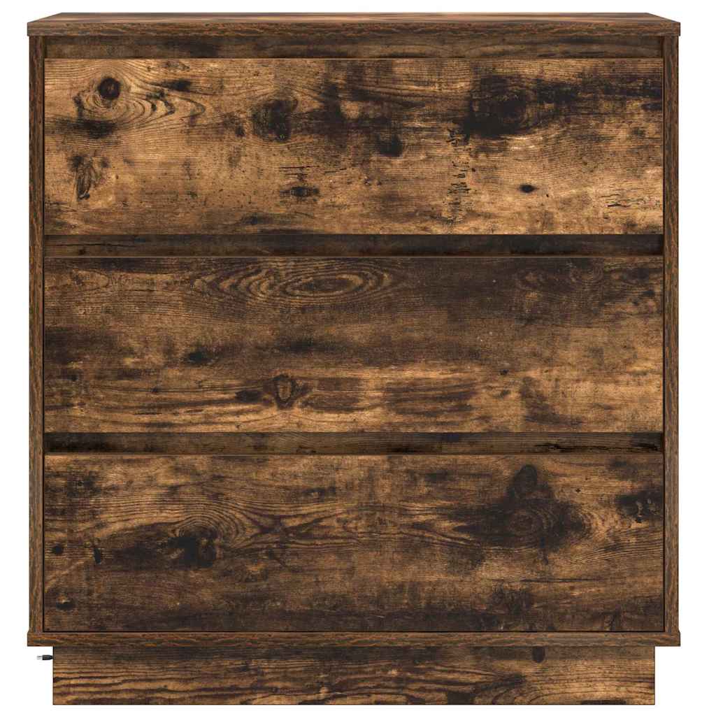 Cabinet de chevet avec tiroir avec Chêne fumé 71 x 34.5 x 75 cm - XIOS