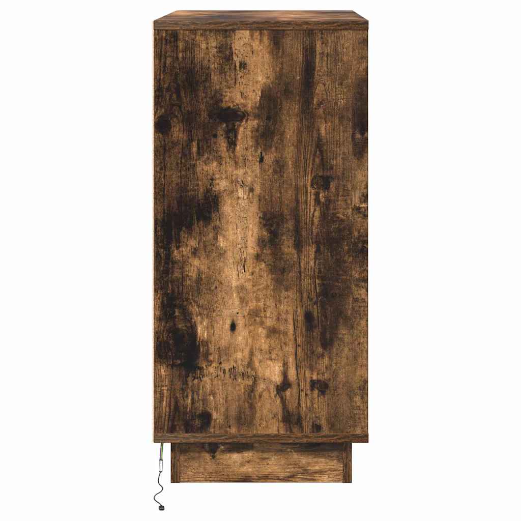 Cabinet de chevet avec tiroir Chêne fumé 71 x 34,5 x 75 cm - XIOS