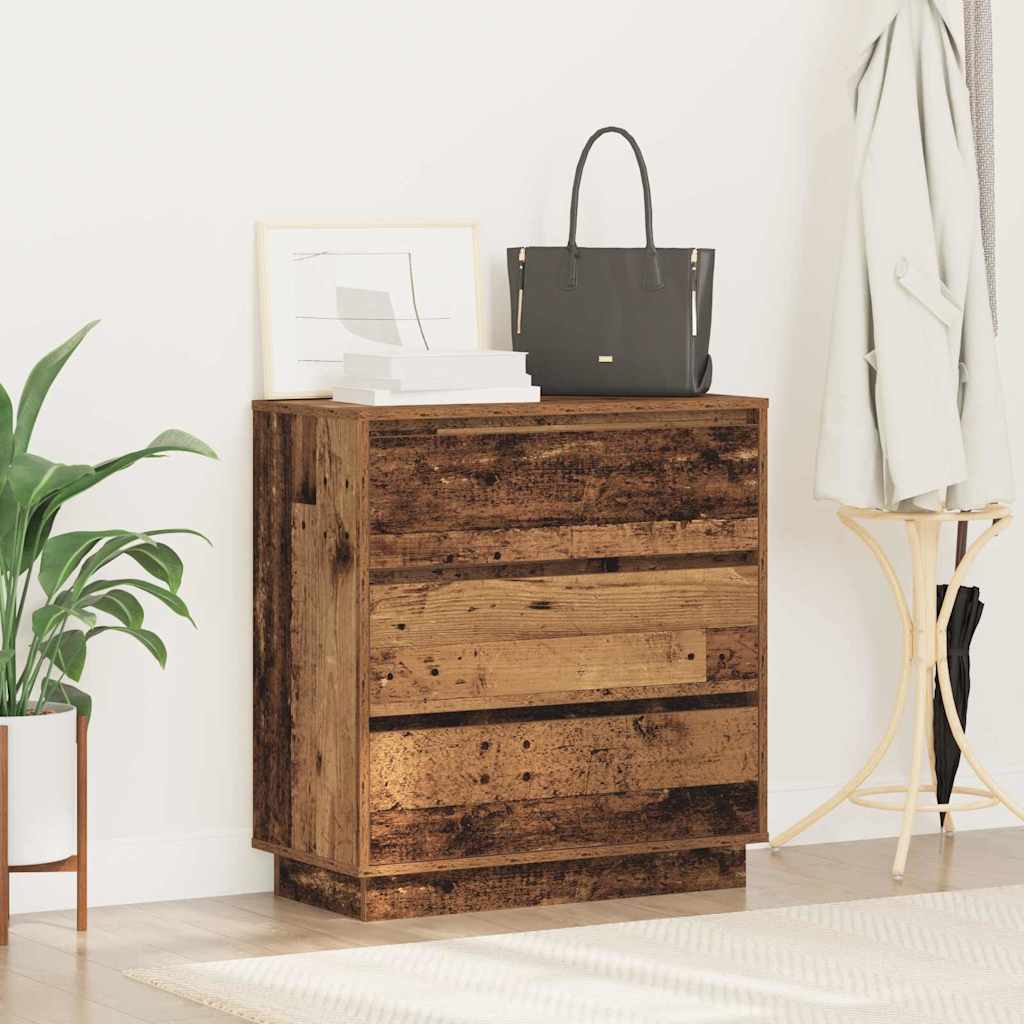 Cabinet de chevet avec tiroir Bois ancien 71 x 34,5 x 75 cm - XIOS