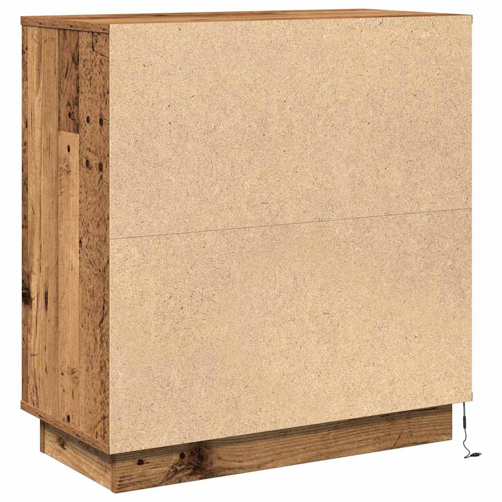 Cabinet de chevet avec tiroir Bois ancien 71 x 34,5 x 75 cm - XIOS