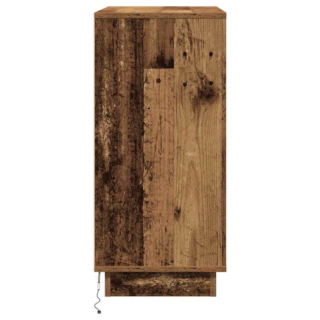 Cabinet de chevet avec tiroir Bois ancien 71 x 34,5 x 75 cm - XIOS