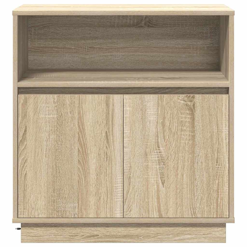Buffet LED Chêne Sonoma 71 x 34,5 x 75 cm Bois d'ingénierie