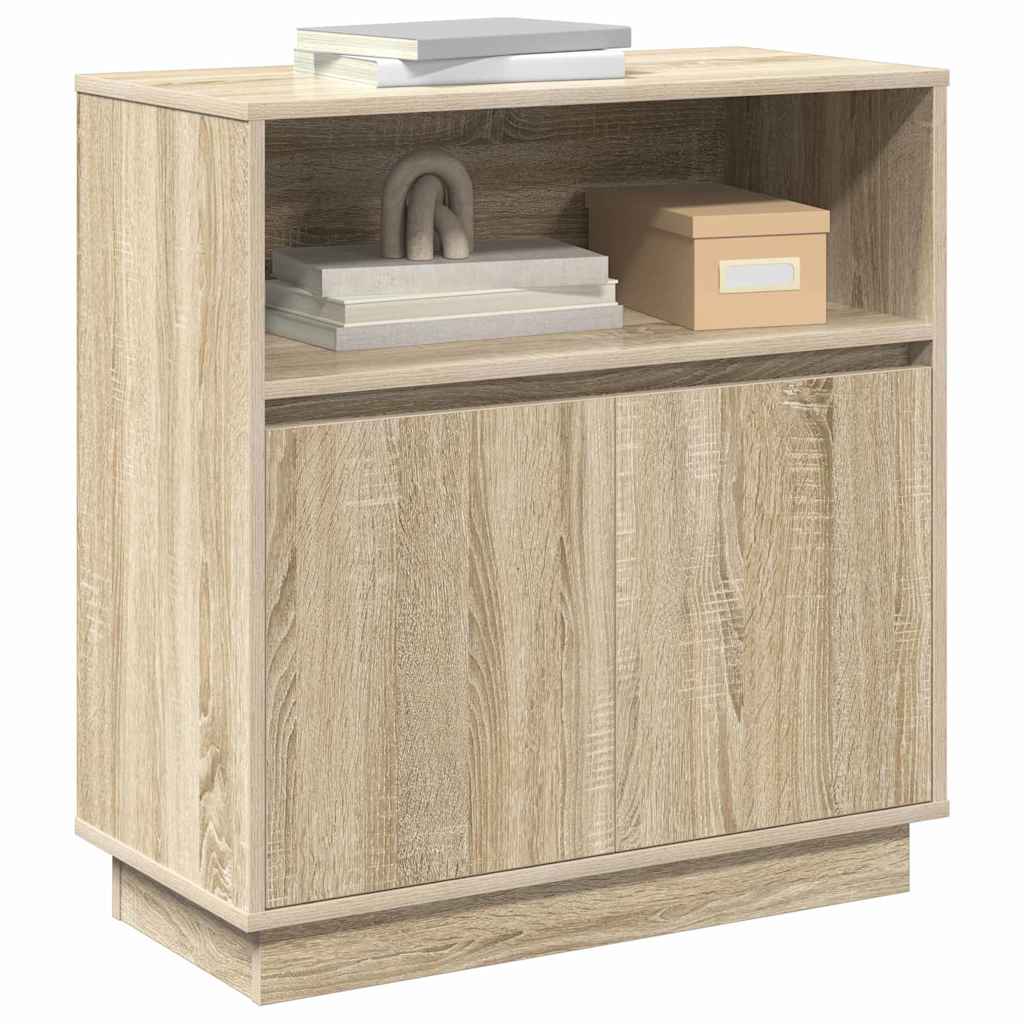 Buffet LED Chêne Sonoma 71 x 34,5 x 75 cm Bois d'ingénierie