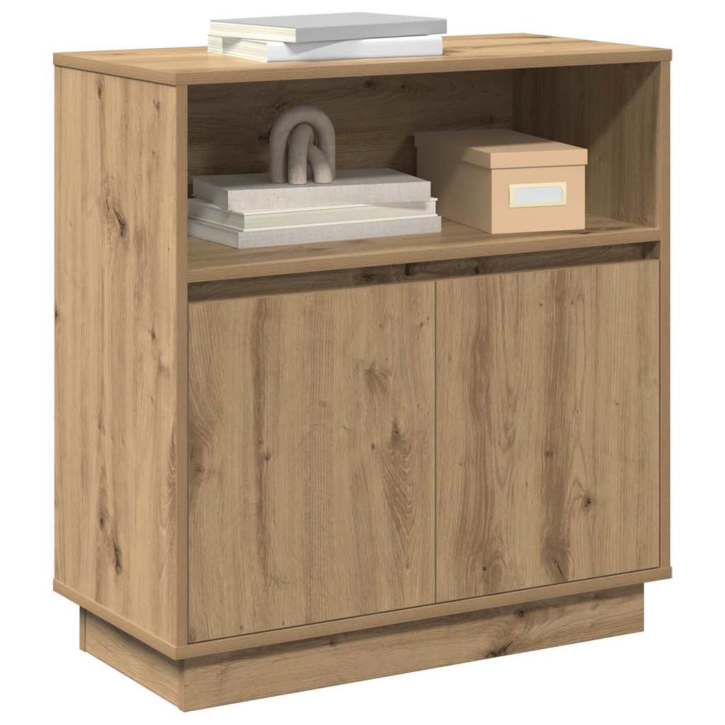 Buffet LED Chêne artisanal 71 x 34,5 x 75 cm Bois d'ingénierie - XIOS