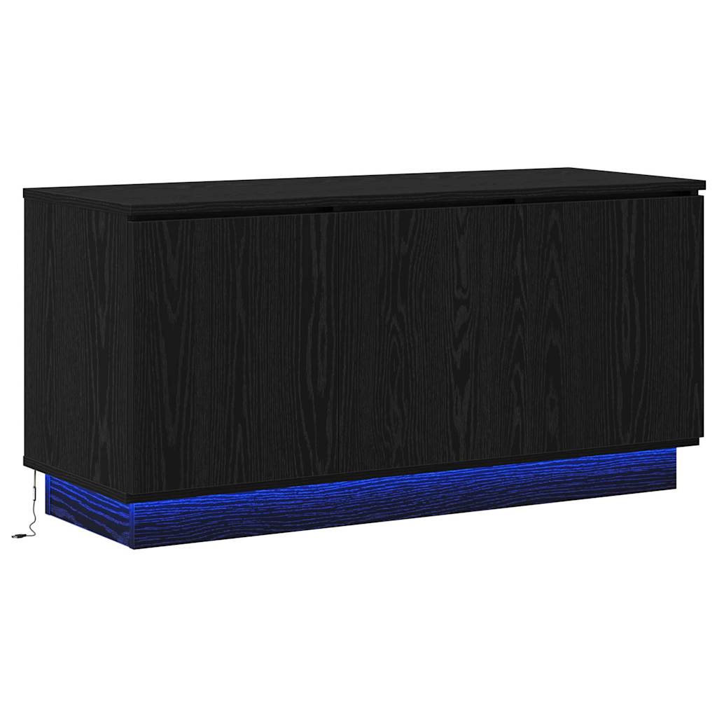 Meuble TV Chêne noir 100 x 38 x 49 cm Bois d'ingénierie